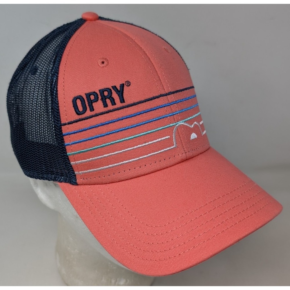 Grand Ole Opry Trucker Hat Baseball Cap Pink Mesh Nashville‎ Snapback Vintage